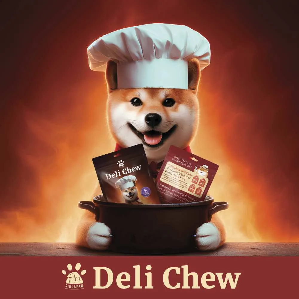 15% OFF: Singapaw Deli Chew Beef Cube Dog Treats 120g