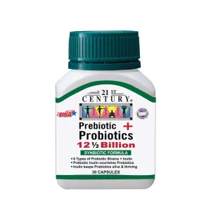 21st Century Prebiotic   Probiotics 12 ½ Billion 30 Capsules