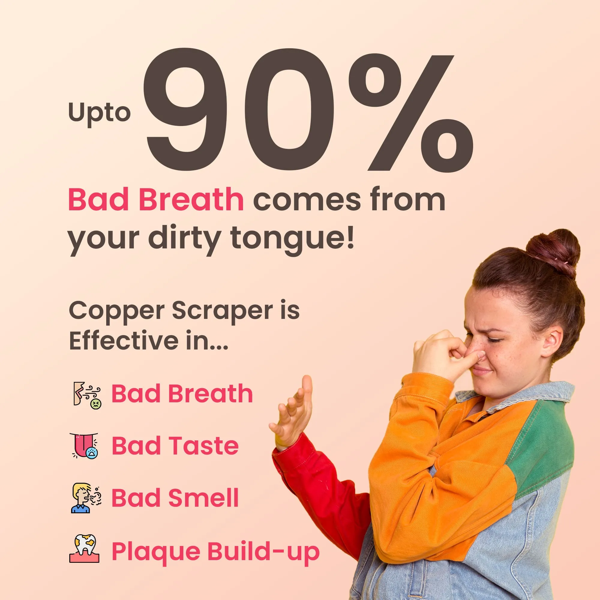 A Shape Copper Tongue Cleaner (Buy 2 Get 4)