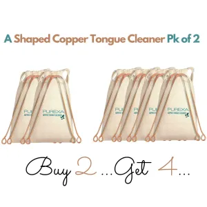 A Shape Copper Tongue Cleaner (Buy 2 Get 4)