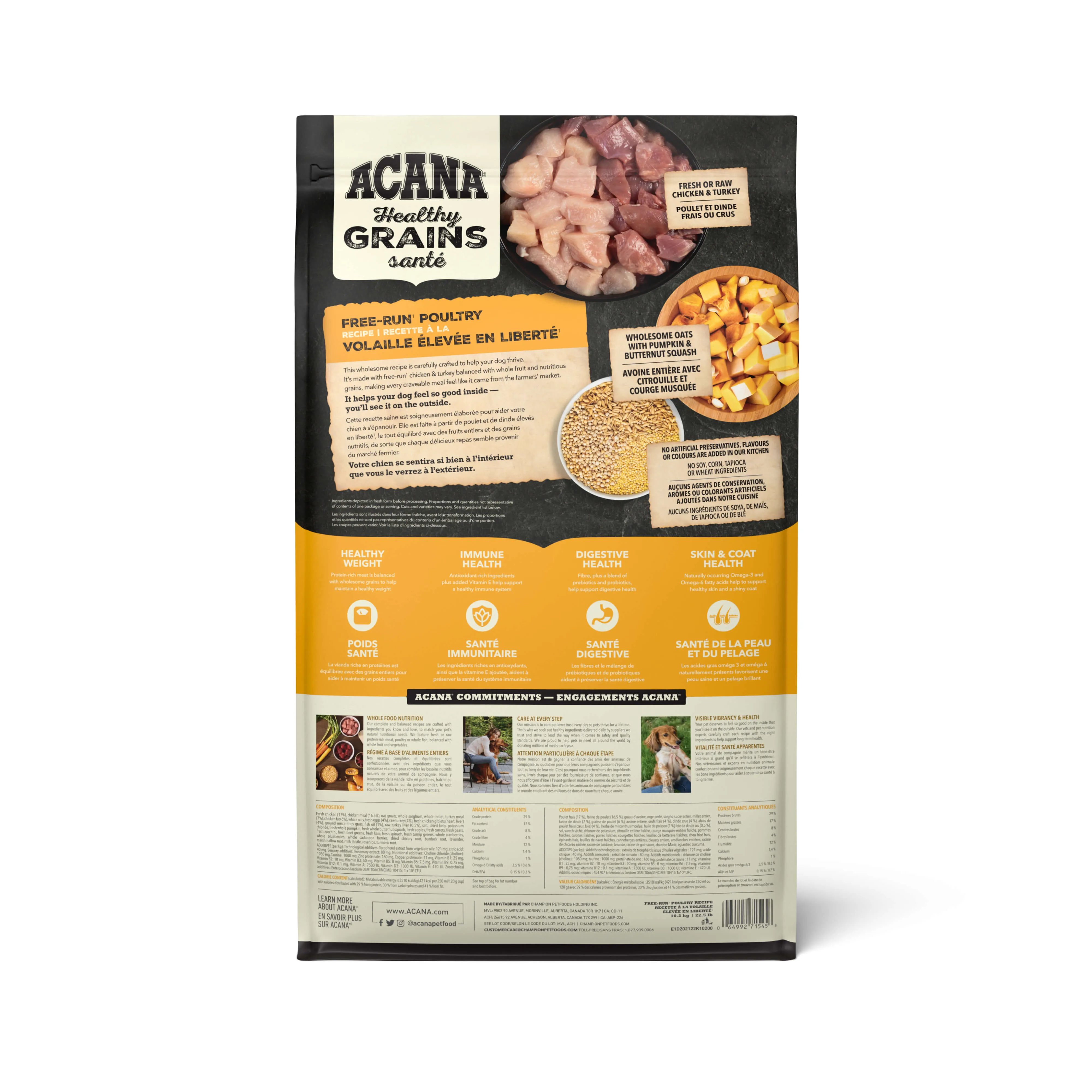 Acana - Healthy Grains - Free-Run Poultry (Dry Dog Food)