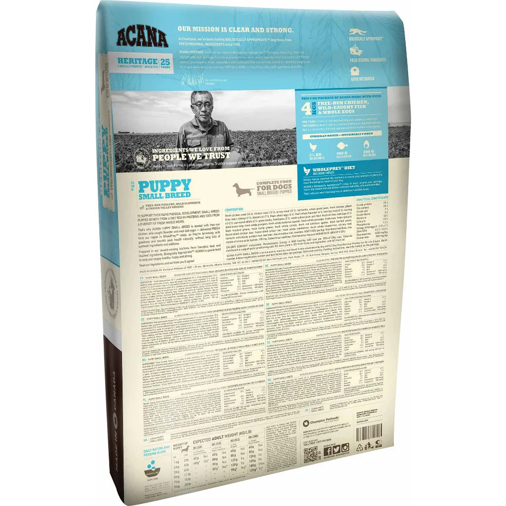 Acana Premium Dog Dry Food All Flavors 340g/2kg for Adult/Puppy, All Natural Biologically-Approriate