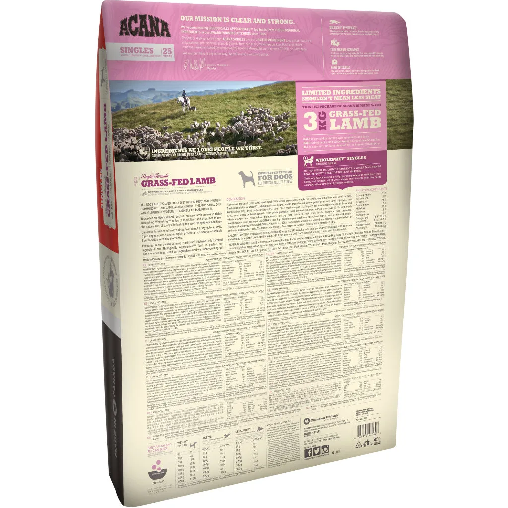 Acana Premium Dog Dry Food All Flavors 340g/2kg for Adult/Puppy, All Natural Biologically-Approriate