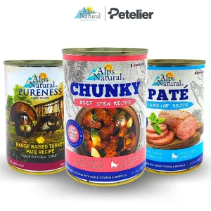 Alps Natural Chunky/Pate/Pureness Wet Dog Food Can for Puppy/Adult