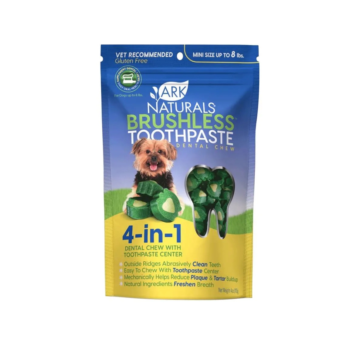 Ark Naturals Brushless 4-in-1 Dental Chews