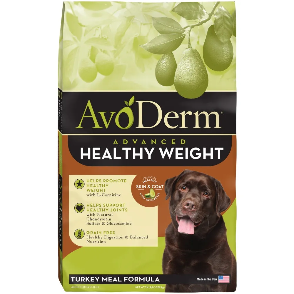 AvoDerm Grain Free Advanced Healthy Weight Turkey Meal Recipe Dry Dog Food