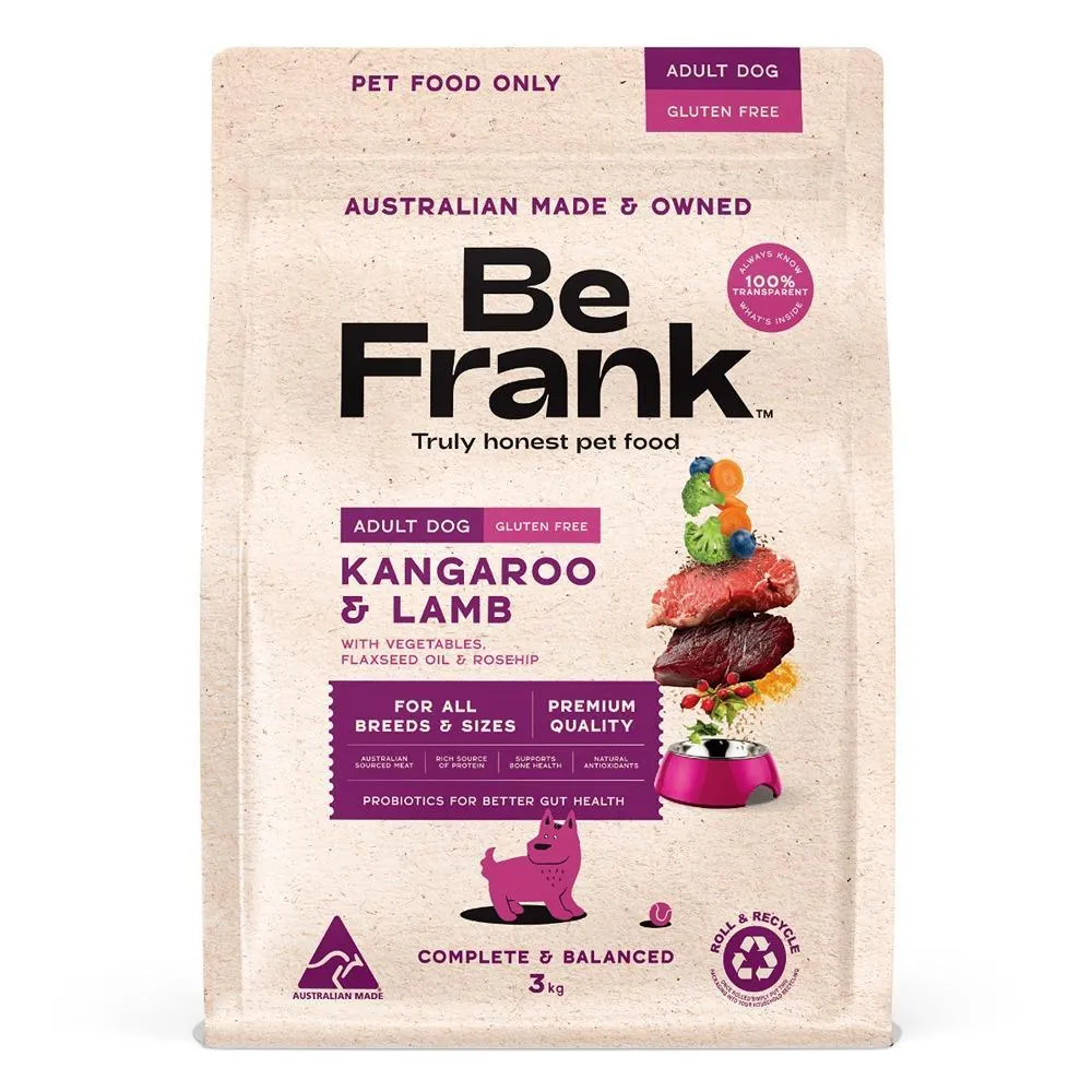 Be Frank Kangaroo and Lamb Dry Dog Food