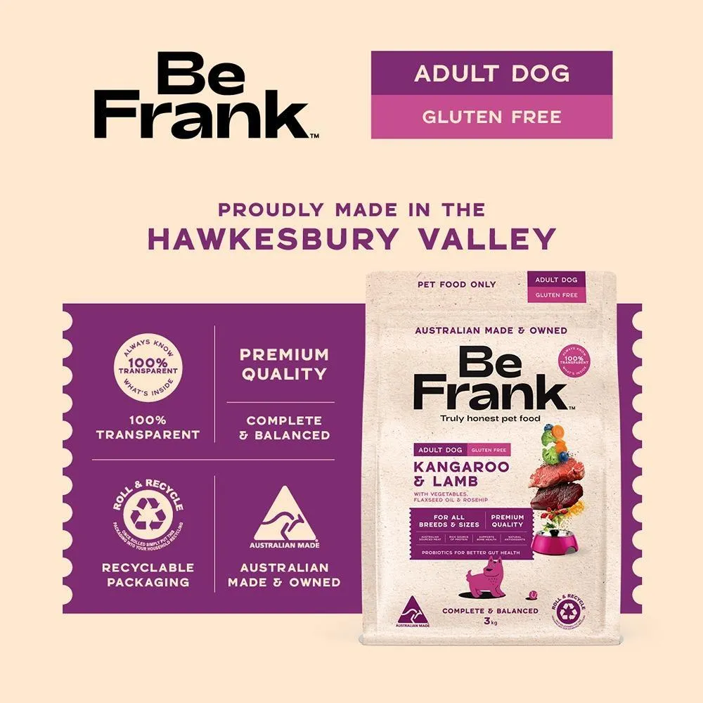 Be Frank Kangaroo and Lamb Dry Dog Food