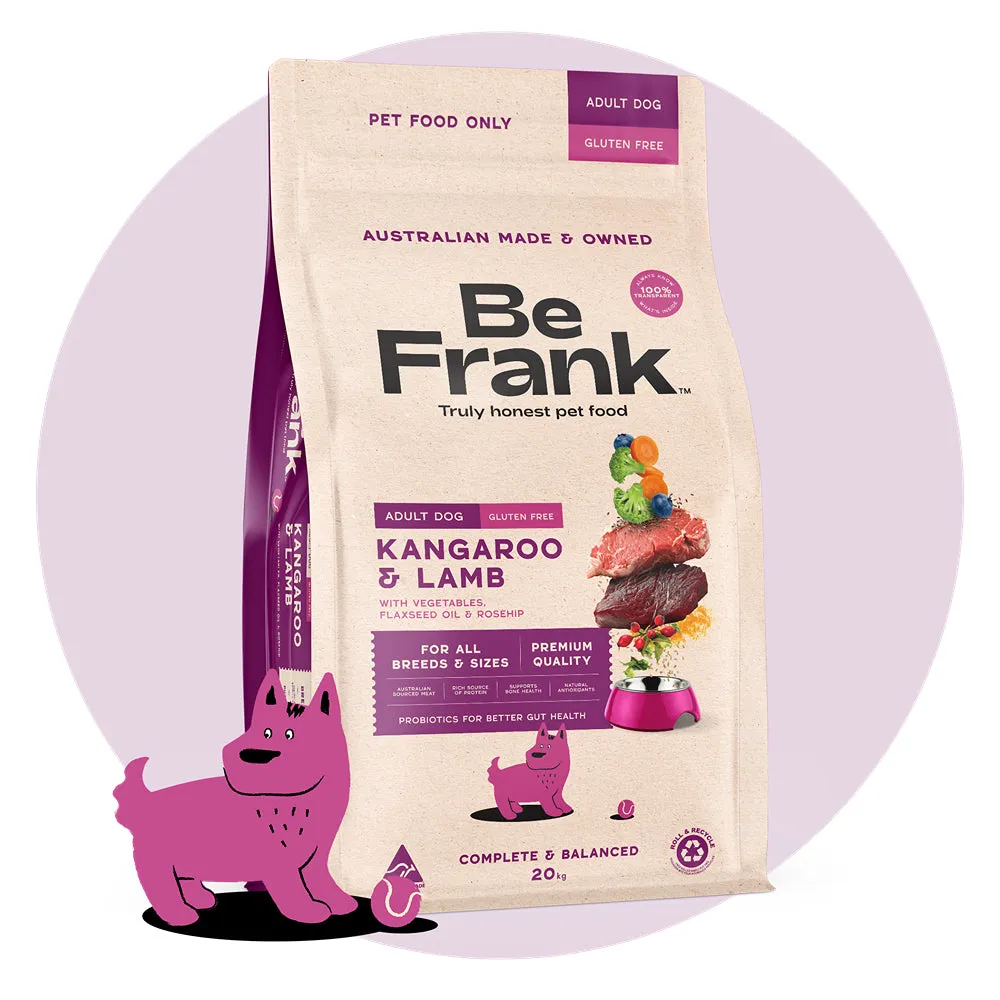 Be Frank Kangaroo and Lamb Dry Dog Food