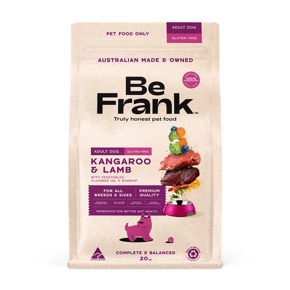 Be Frank Kangaroo and Lamb Dry Dog Food