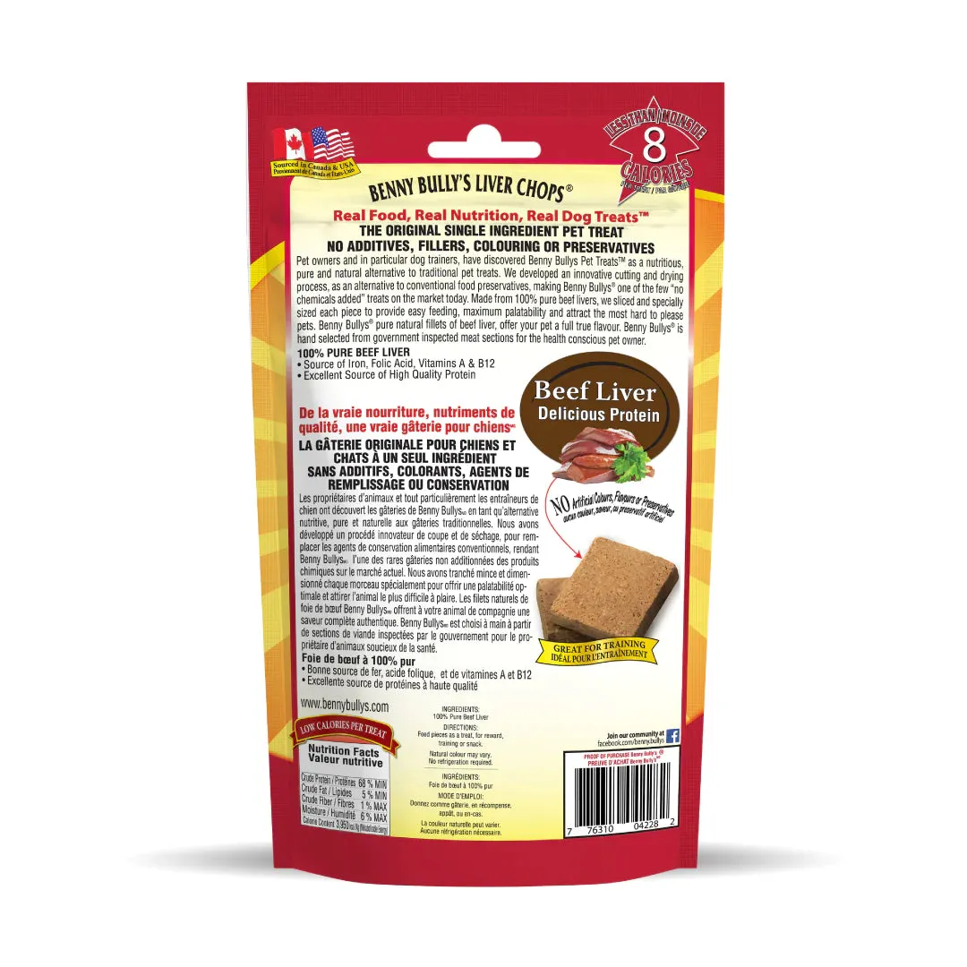 Benny Bully's Liver Chops Dog Treats