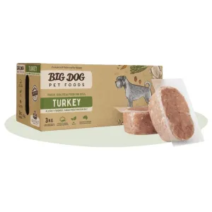 Big Dog BARF Turkey Raw Dog Food 3kg