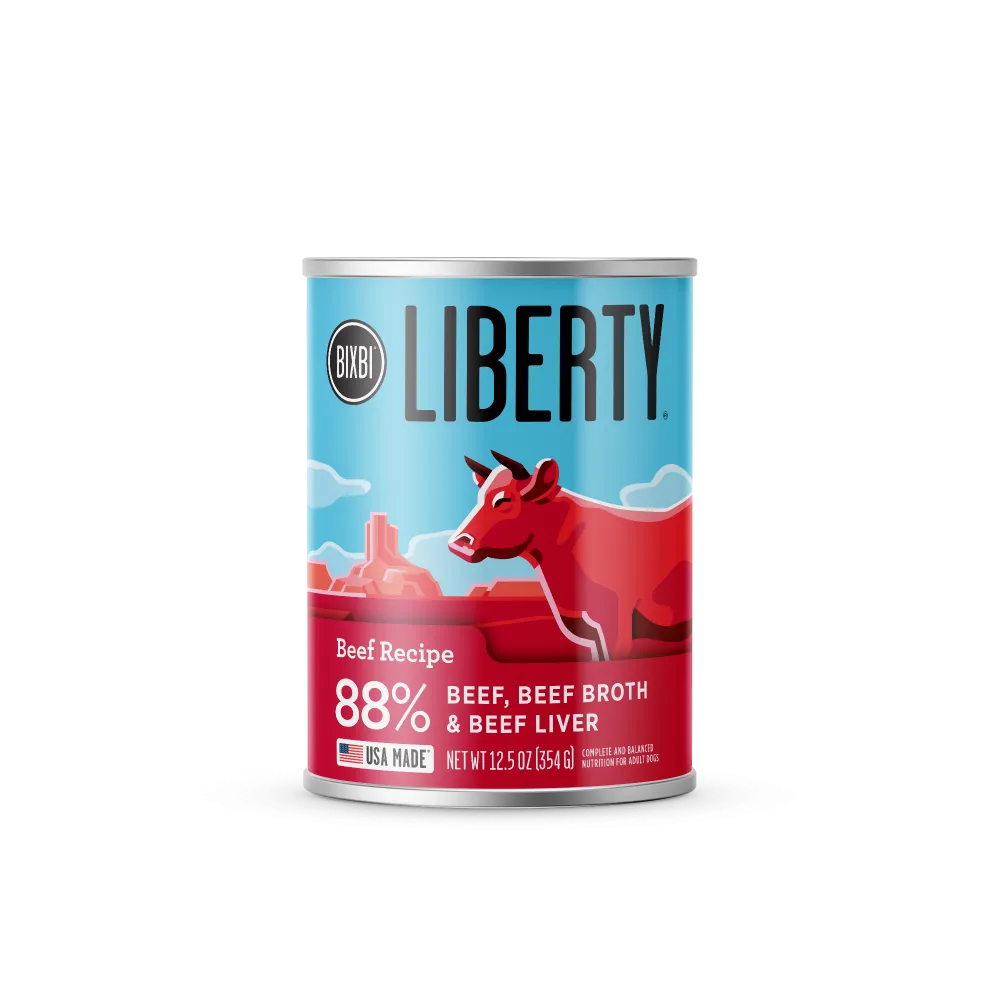 BIXBI LIBERTY Beef Recipe Canned Wet Dog Food