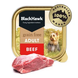 Black Hawk Grain Free Beef Wet Dog Food 100g^^^