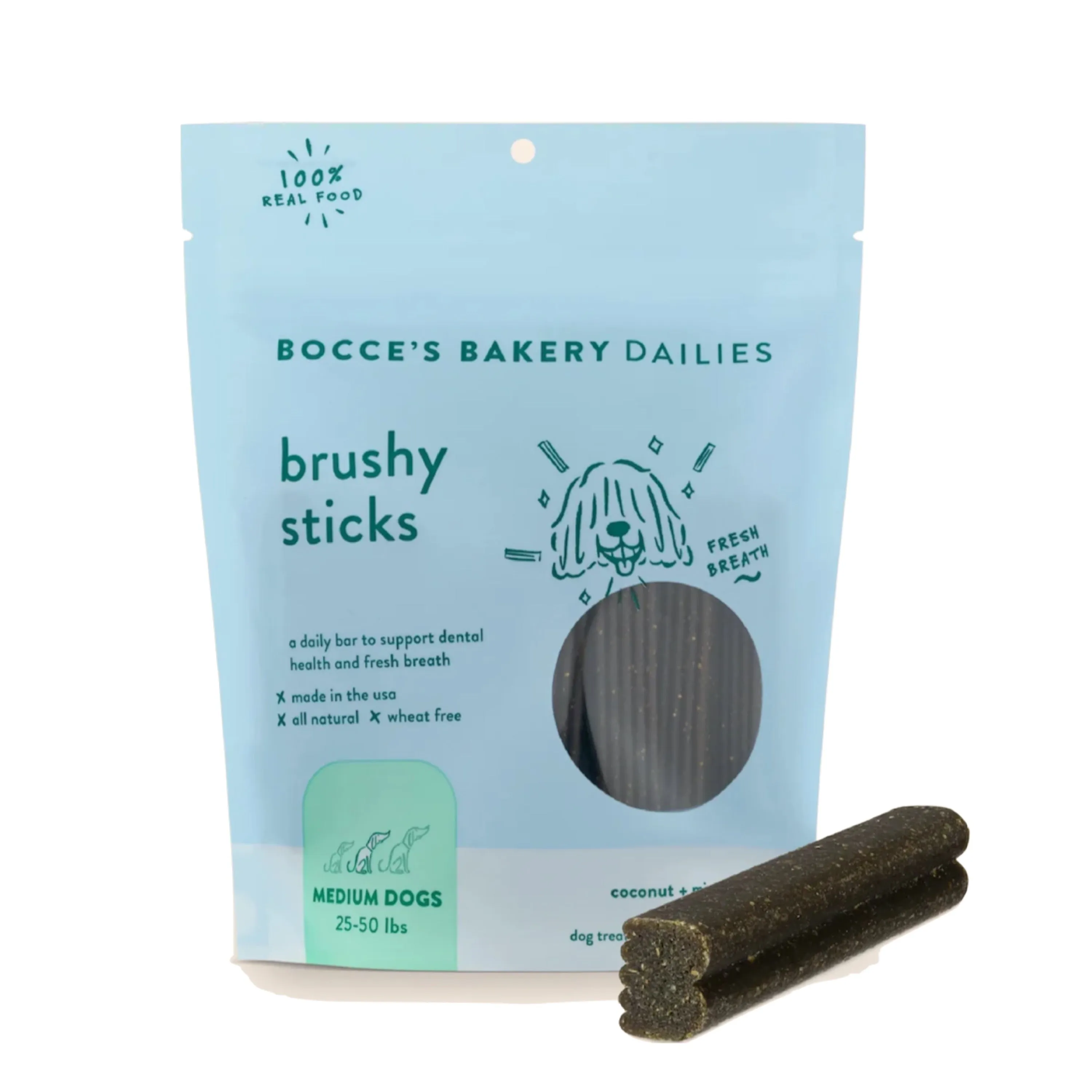 Bocce's Brushy Sticks Dental Bars 13oz