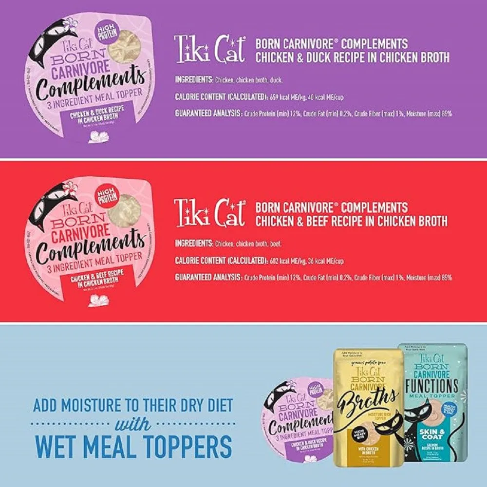 Carnivore Complements Variety Pack - Chicken Recipe Cat Can