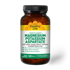 Country Life Magnesium Potassium Aspartate 90 Tablets