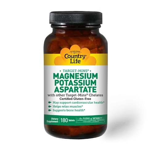 Country Life Magnesium Potassium Aspartate 90 Tablets