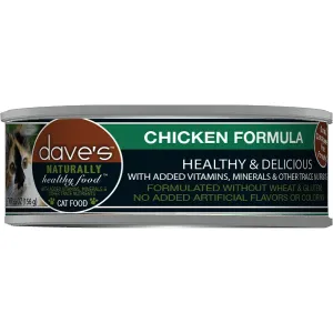 Dave's Pet Food Chicken Formula Grain Free Canned Cat Food 5.5oz