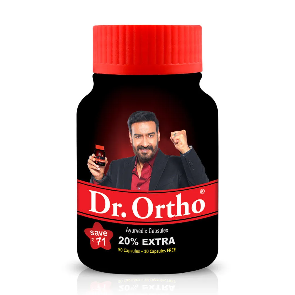 Dr. Ortho Ayurvedic Oil 120ml   60 caps [Combo Pack]