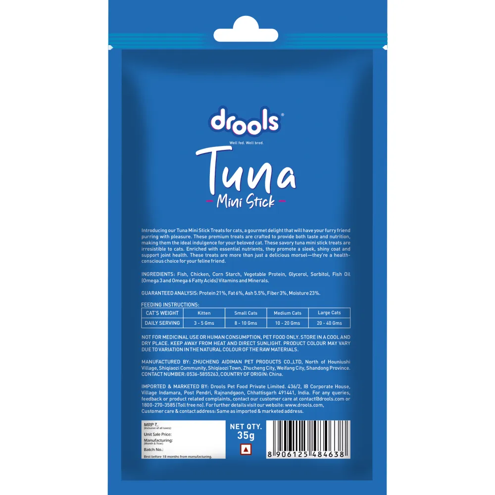 Drools Tuna Mini Sticks Cat Treats