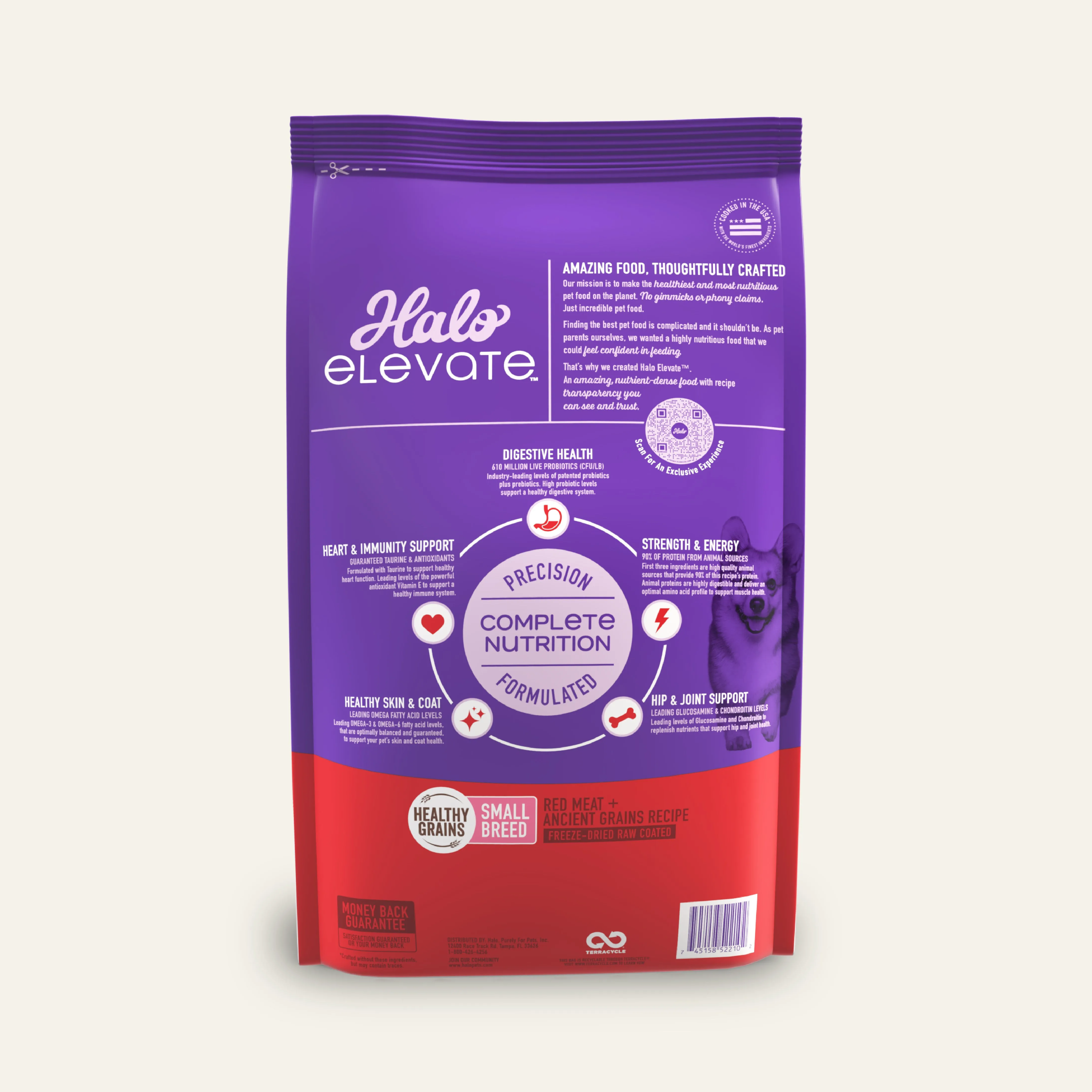 Elevate Healthy Grains Red Meat Recipe Small Breed Dry Dog Food