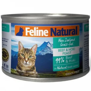 Feline Natural Beef & Hoki Feast Canned Cat Food 170g