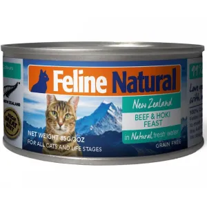 Feline Natural Beef & Hoki Feast Canned Cat Food 85g