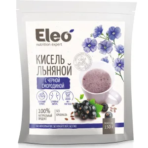 Flaxseed Jelly Drink Kissel with Black Currant, Eleo, 150g / 5.29oz