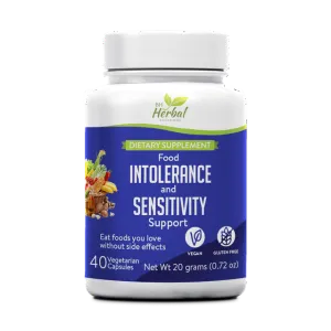 Food Intolerance & Sensitivity Support - Support for Gluten Intolerance -Eat Foods You Love Without The Negative Symptoms and Reactions - Digestive Aid - 100% Herbal and Natural