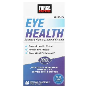 Force Factor Complete Eye Health advanced formula of vitamins and minerals , 60 capsules