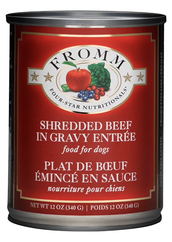 Four-Star Nutritionals Shredded Beef in Gravy Entrée Wet Dog Food from Fromm