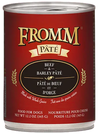 Fromm Beef & Barley Paté Canned Food for Dogs