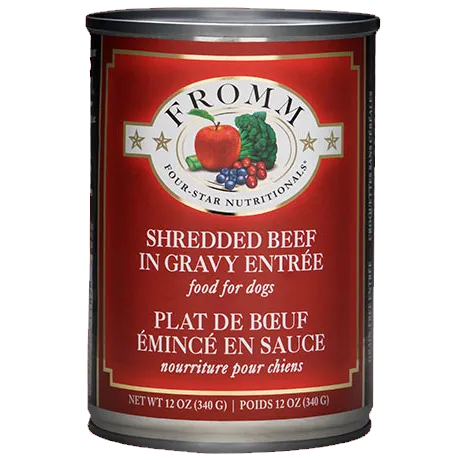 Fromm Four-Star Shredded Beef in Gravy Wet Dog Food