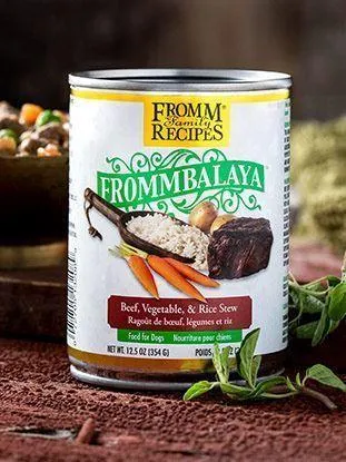 Frommbalaya Beef, Rice, & Vegetable Stew Wet Dog Food from Fromm, 12.5oz can