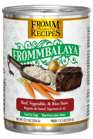 Frommbalaya Beef, Rice, & Vegetable Stew Wet Dog Food from Fromm, 12.5oz can