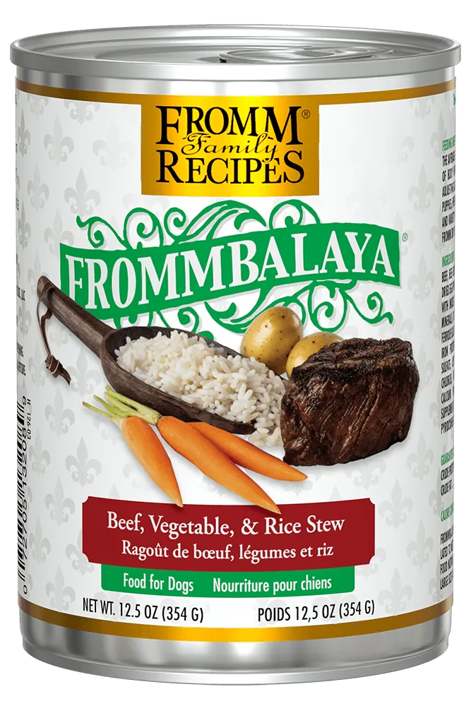 Frommbalaya Beef, Rice, & Vegetable Stew Wet Dog Food from Fromm, 12.5oz can