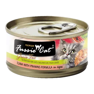 Fussie Cat Black Label Tuna with Prawns in Aspic 80g