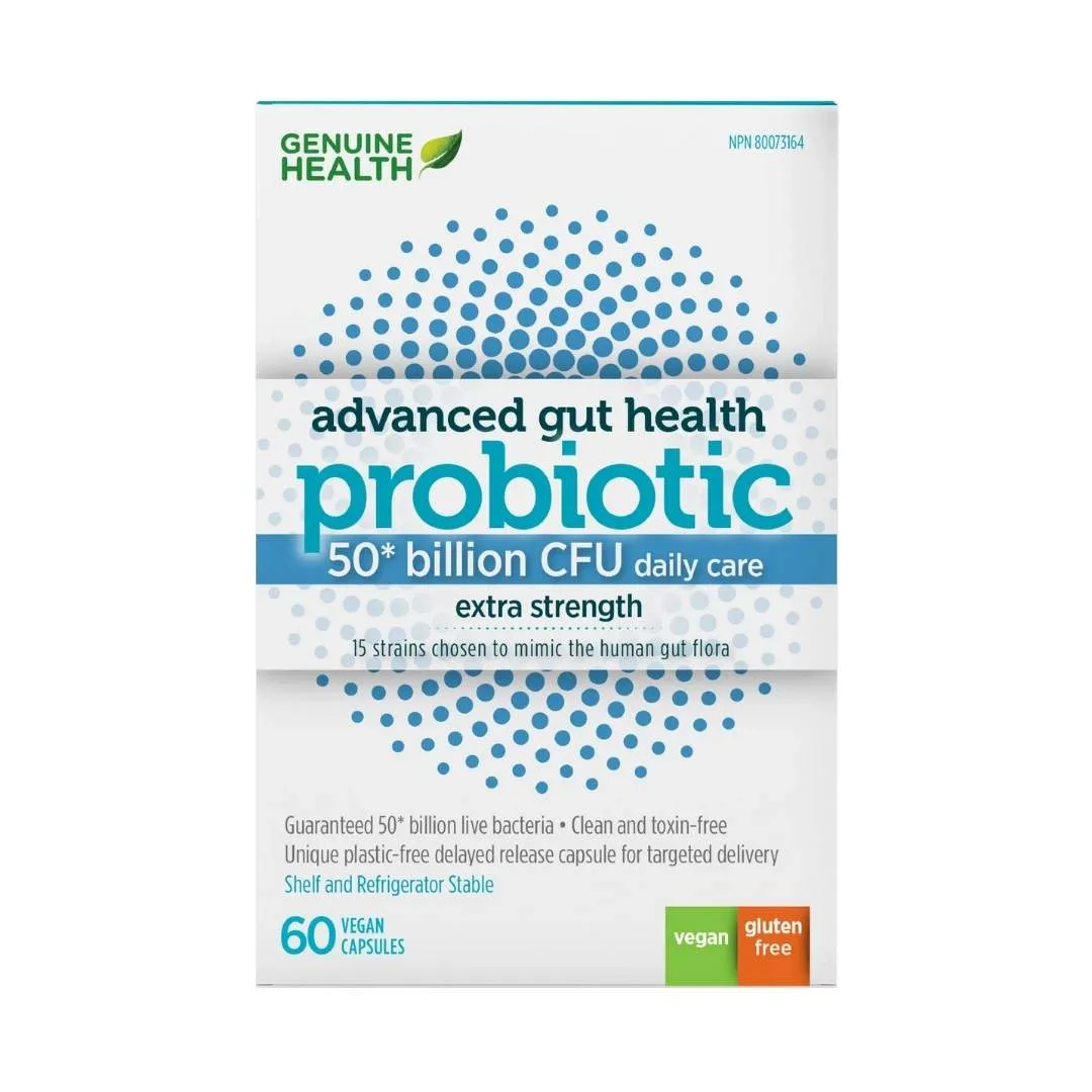 Genuine Health Advanced Gut Health Probiotic (50 billion CFU)