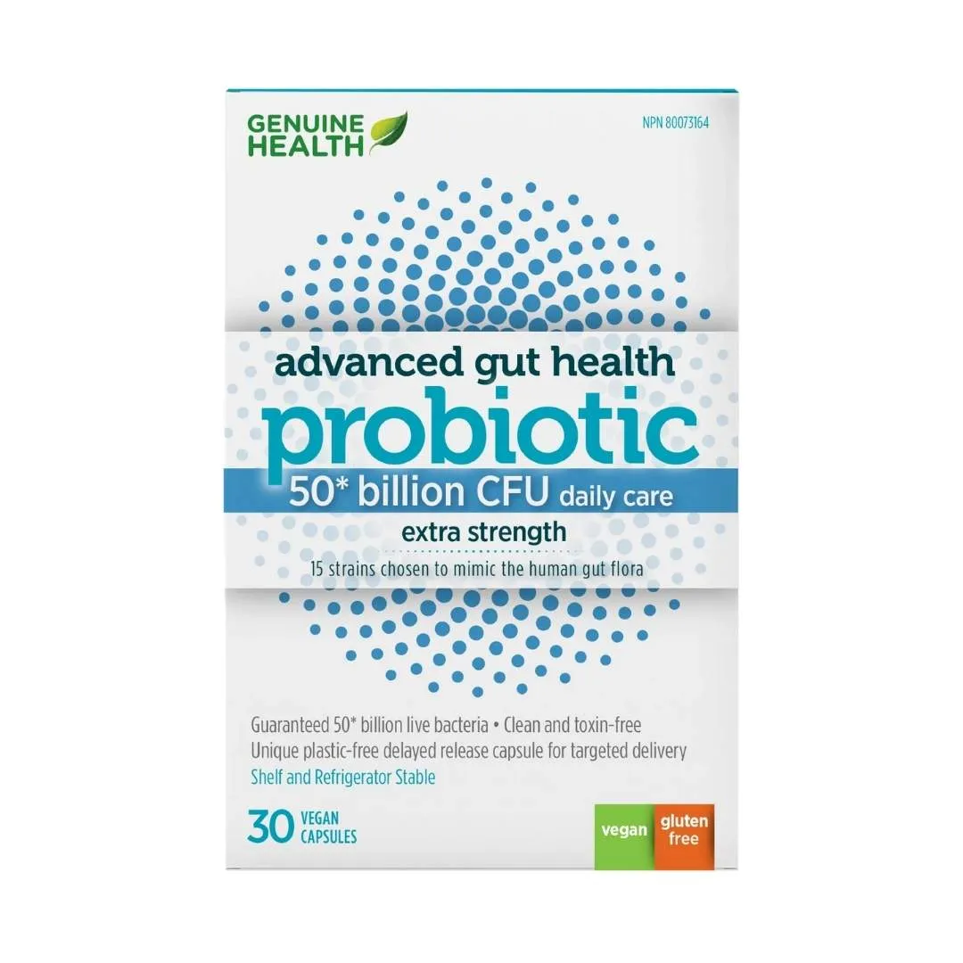 Genuine Health Advanced Gut Health Probiotic (50 billion CFU)