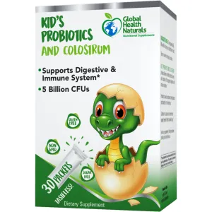 Global Health Naturals Kid's Probiotics & Colostrum 30 ct