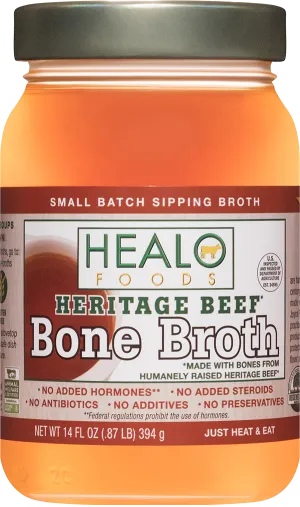 Healo Heritage Beef Bone Broth 14oz