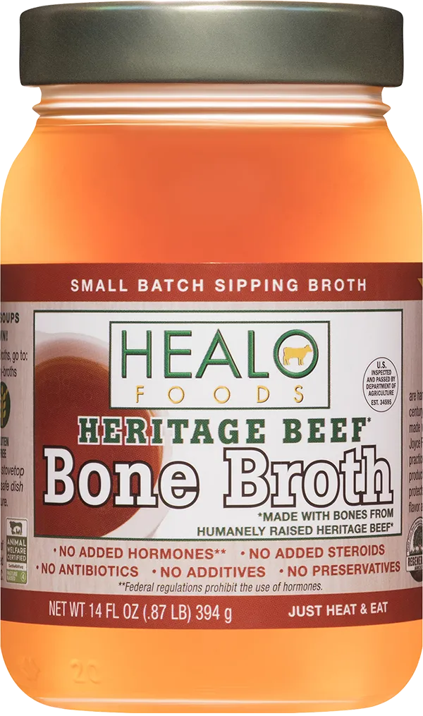 Healo Heritage Beef Bone Broth 14oz