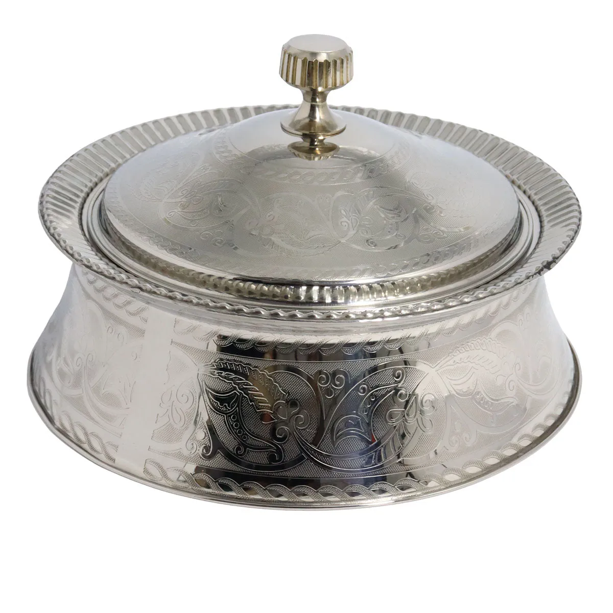 High-Quality Stainless Steel Hot Pot Silver