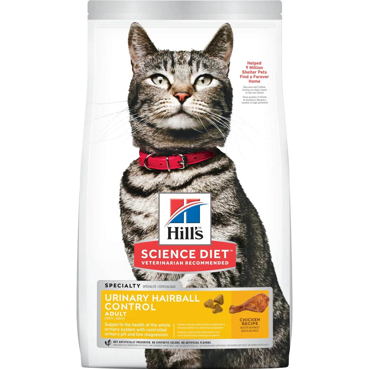 Hill's Science Diet Adult Urinary & Hairball Control Chicken Recipe Dry Cat Food