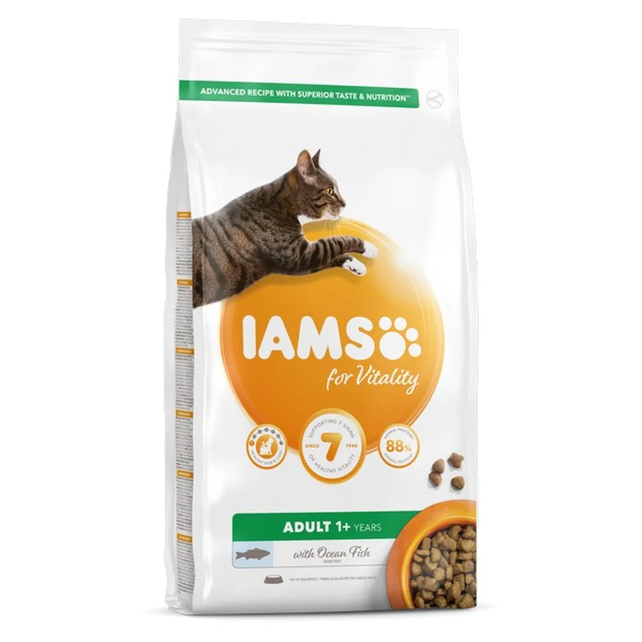 Iams Vitality Adult Cat Food Ocean Fish 2kg