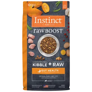 Instinct Raw Boost Real Chicken Gut Health Recipe Dry Dog Food, 4lb