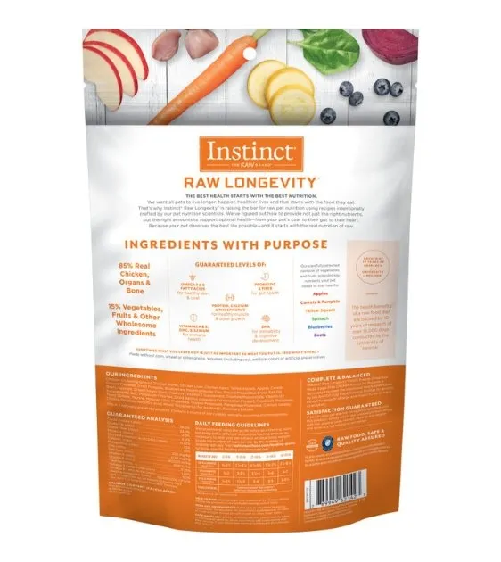 Instinct® Raw Longevity™ 100% Freeze-Dried Raw Meals Cage-Free Chicken Recipe for Puppies