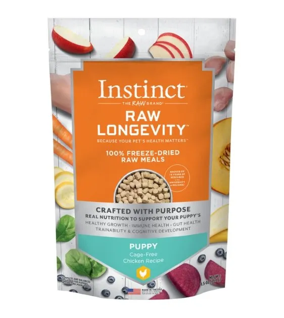 Instinct® Raw Longevity™ 100% Freeze-Dried Raw Meals Cage-Free Chicken Recipe for Puppies