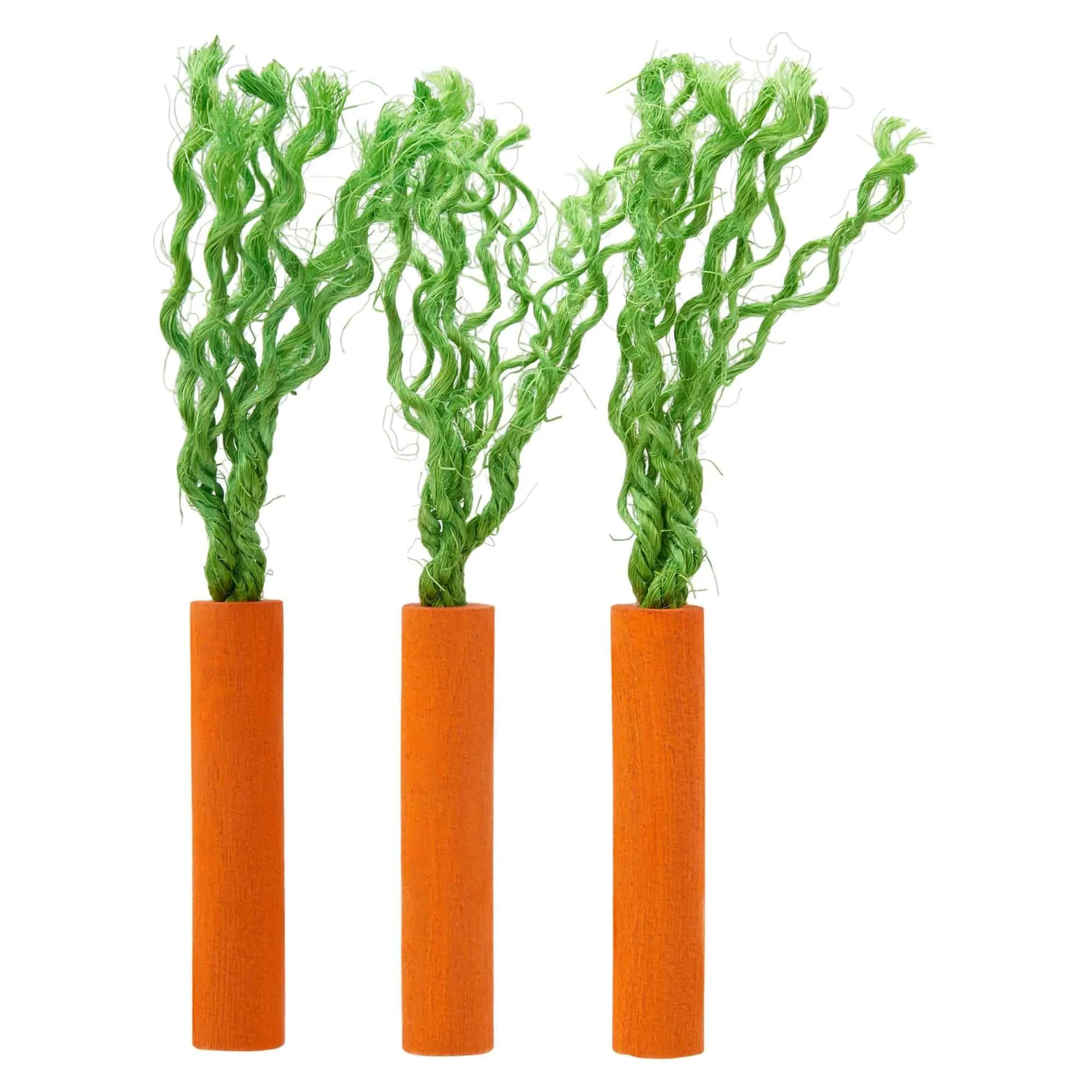 Lexi & Me Small Animal Wooden Chew Toy Carrot Sticks 3 Pack